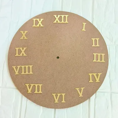 0.7 inch Gold Numbers Clock (Roman and Sticks)