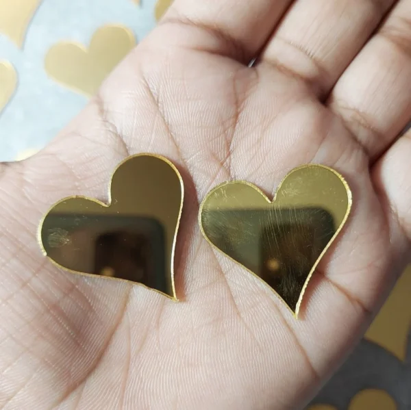 Golden Heart Acrylic